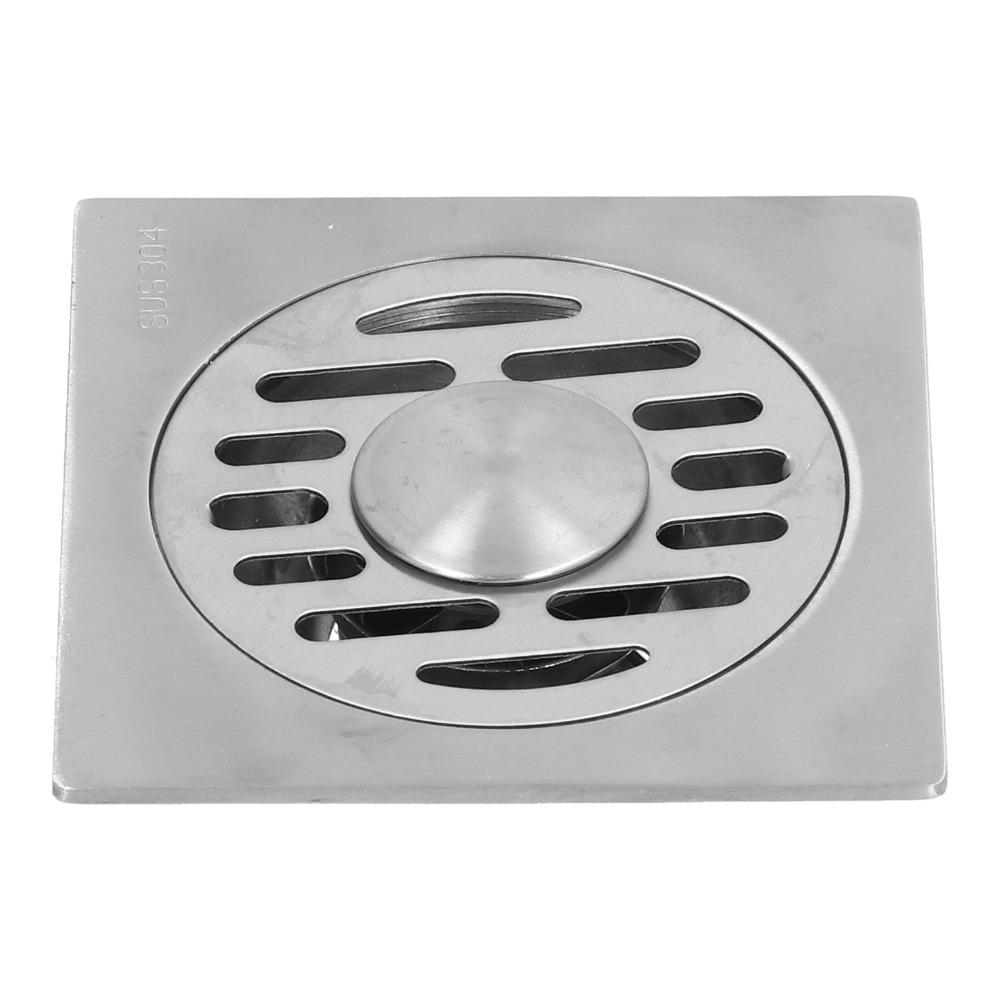 304 Stainless Steel Floor Strainer Self Sealing Shower Drain Compact Design Floor Drain Kitchen
