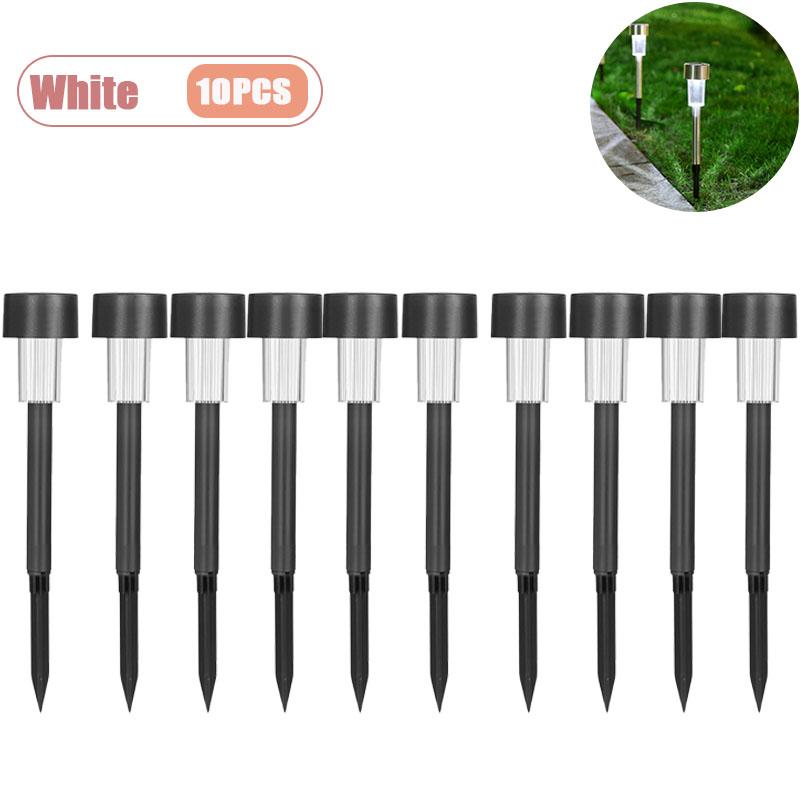 Splash Proof Solar Tube Lights Stainless Steel Outdoor Lighting for Garden Pathway Deck Driveway Holiday Party