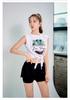Women's Sporty Two-Piece Swimsuit with Sun Protection, Quick-Dry Boxer Briefs for Diving and Surfing