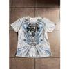 VibeStreet Classico Y2K Stile Gotico Stampa T-shirt Oversize Magliette High Street Collo Rotondo Gotico Top in Cotone Nuova T-shirt Uomo Donna