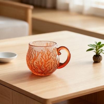 Yousheng Ozean-Themen-Harzbecher Handgefertigt Kaffee-Tee-Becher Bunte Farbverlaufs-Kunsthandwerkstasse Einzigartiges Geschenk für den Heim- und Bürogebrauch