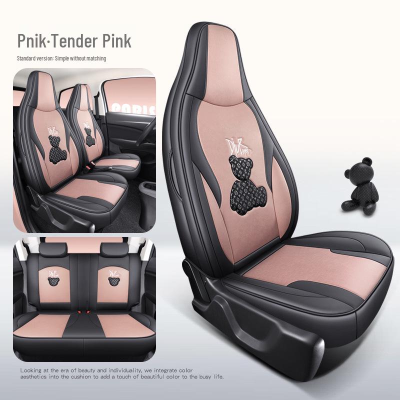 Leapmotor T03 Universal Cartoon Car Seat Cover - Full Coverage, All-Season Tech Fabric.