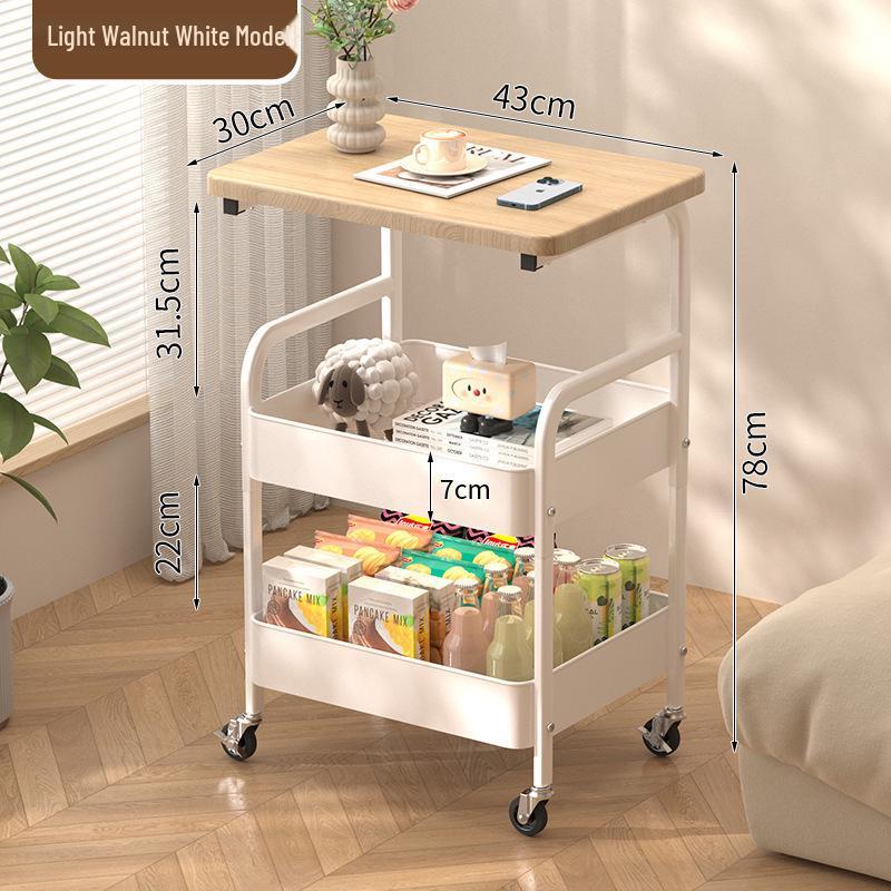Multi-Purpose Movable Storage Rack for Home & Kitchen