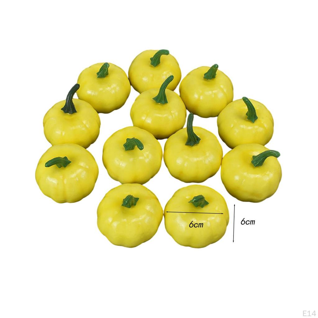 12 Assorted Foam Pumpkins for Halloween and Fall Decor