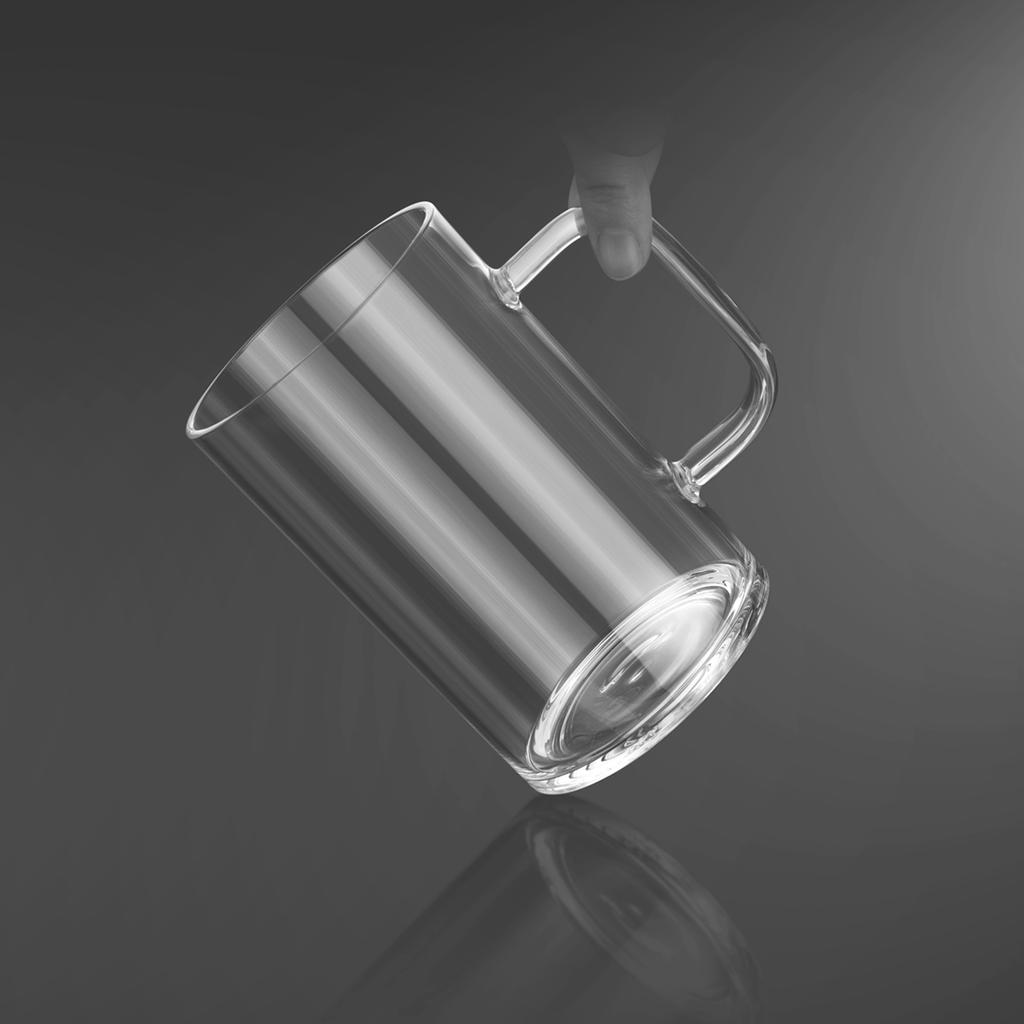 Samadoyo Thick Bottom Heat-resistant Glass Personal Tea Cup Business Style Office Water Cup Coffee Cup 450ML