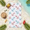 Sea Ship Anchor Towel Soft Pool Gift For Travel Gym Shower Camping Quick Dry Sports Beach Towels