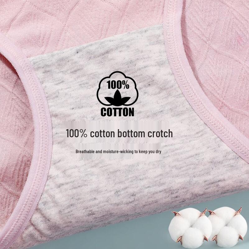 GUJIN Women's Mid-Waist Pure Cotton Briefs