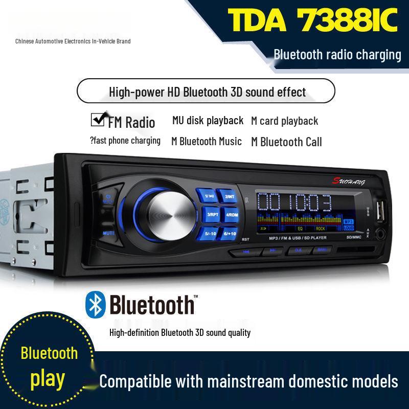 Stereo auto Bluetooth inteligent cu control vocal pentru mașini/camioane