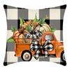 New Thanksgiving Pillowcase Orange Pumpkin Letter Print Home Decoration Holiday Pillow Pillowcase
