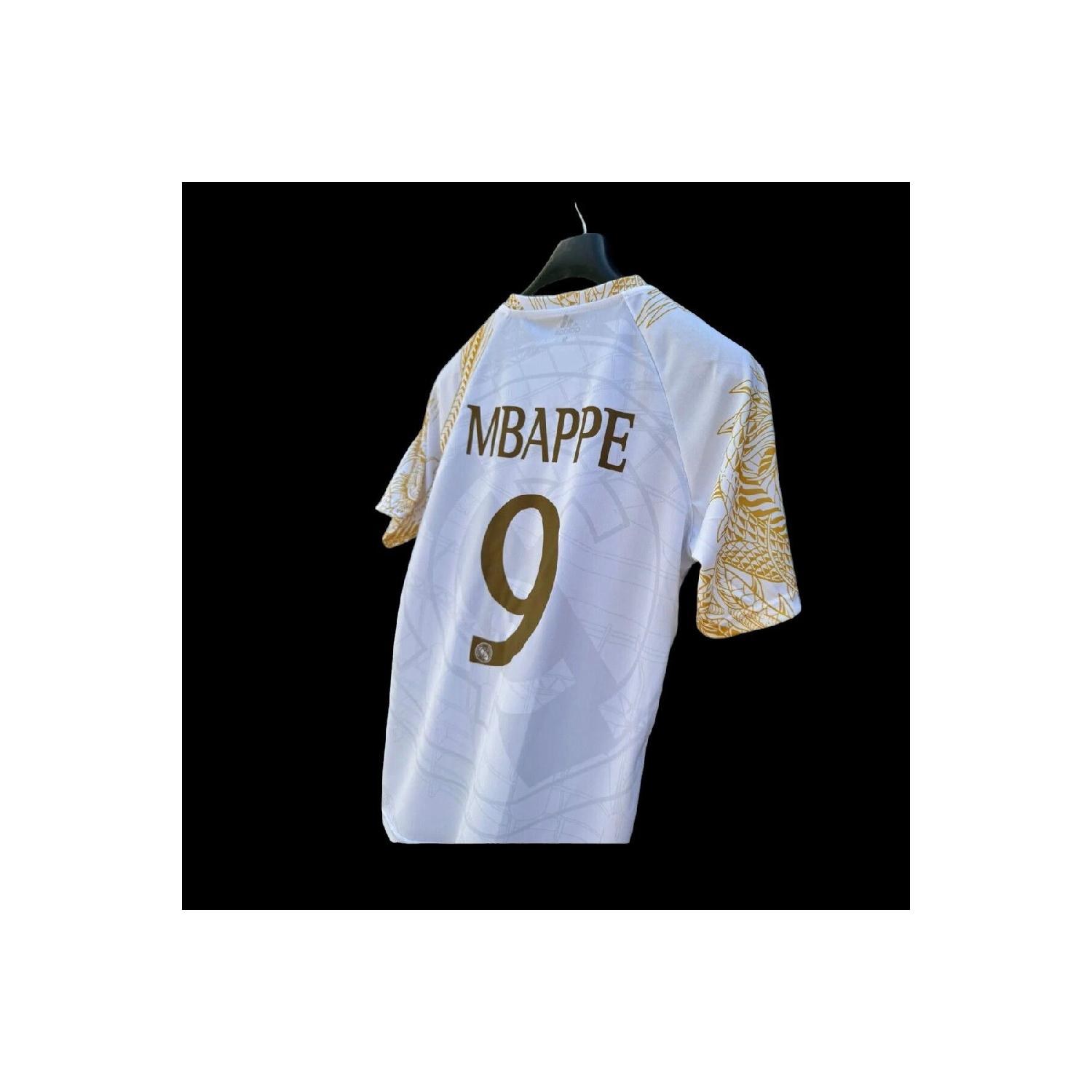 

Dragon Sleeve Patterned Special Design Mbappe Number 9 Jersey S чистый
