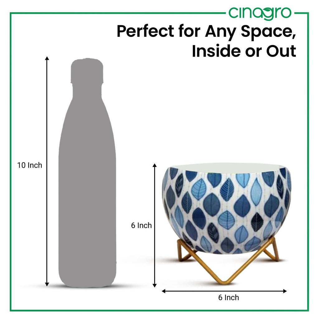 Macetas para Plantas, Macetas para Decoración del Hogar, Maceta para Suculentas, Jardinera de Interior Decoración de Jardín (Para ti: 6X6 pulgadas) Estilo: Serenidad Costera