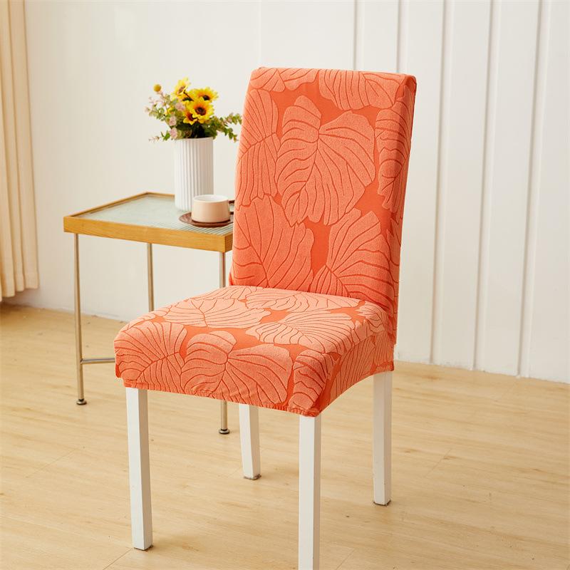 

Fugui Leaf Всеобъемлющий эластичный чехол на стул Катионный утолщенный чехол на сиденье Интегрированный чехол на обеденный стул Домашний Четыре сезона One Size Universal