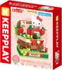 Onda Sanrio Hello Kitty Strawberry Basket KEEPPLAY Educational Toy for Assembly Sb01 Blocks, Kids, Required, Cute, Plastic,