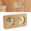 2 in 1 Wooden Sauna Thermometer Hygrometer For Hotel Sauna Room Dual Temperature and Humidity Meter Wall Mounted