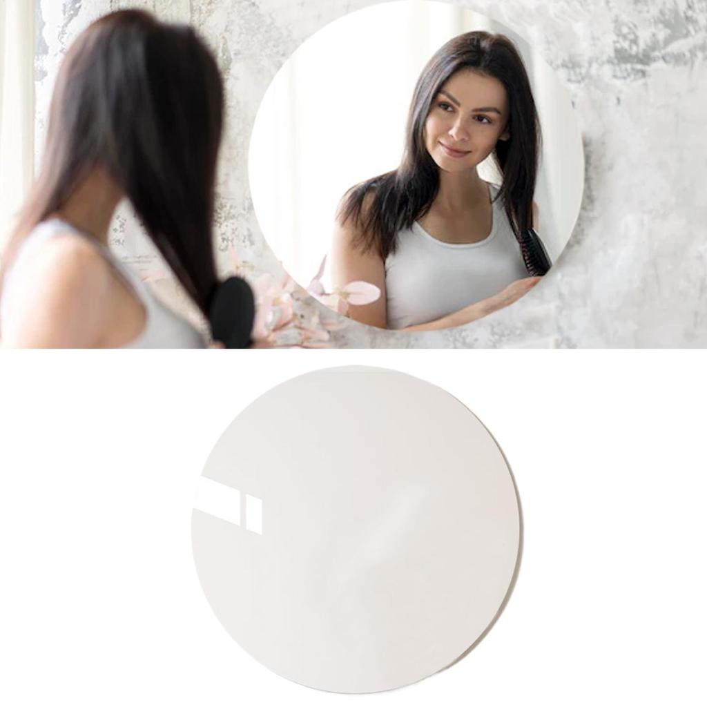 20-40CM Round Mirror Sticker Self-adhesive Bathroom Decorative Acrylic Mirror Mural Decals Bedroom Living Room Vanity Mirrors