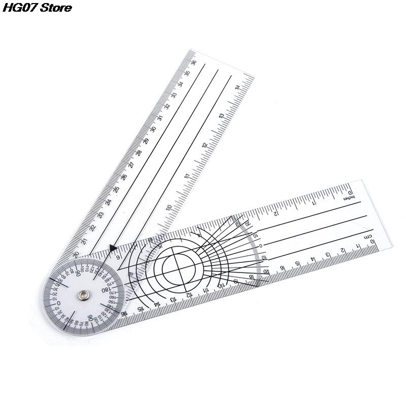 0-140mm 360° Goniometer Angle Medical Spinal Angle Ruler Angle Inclinometer Ruler Protractor Angle finder Measuring Tool 1PCS