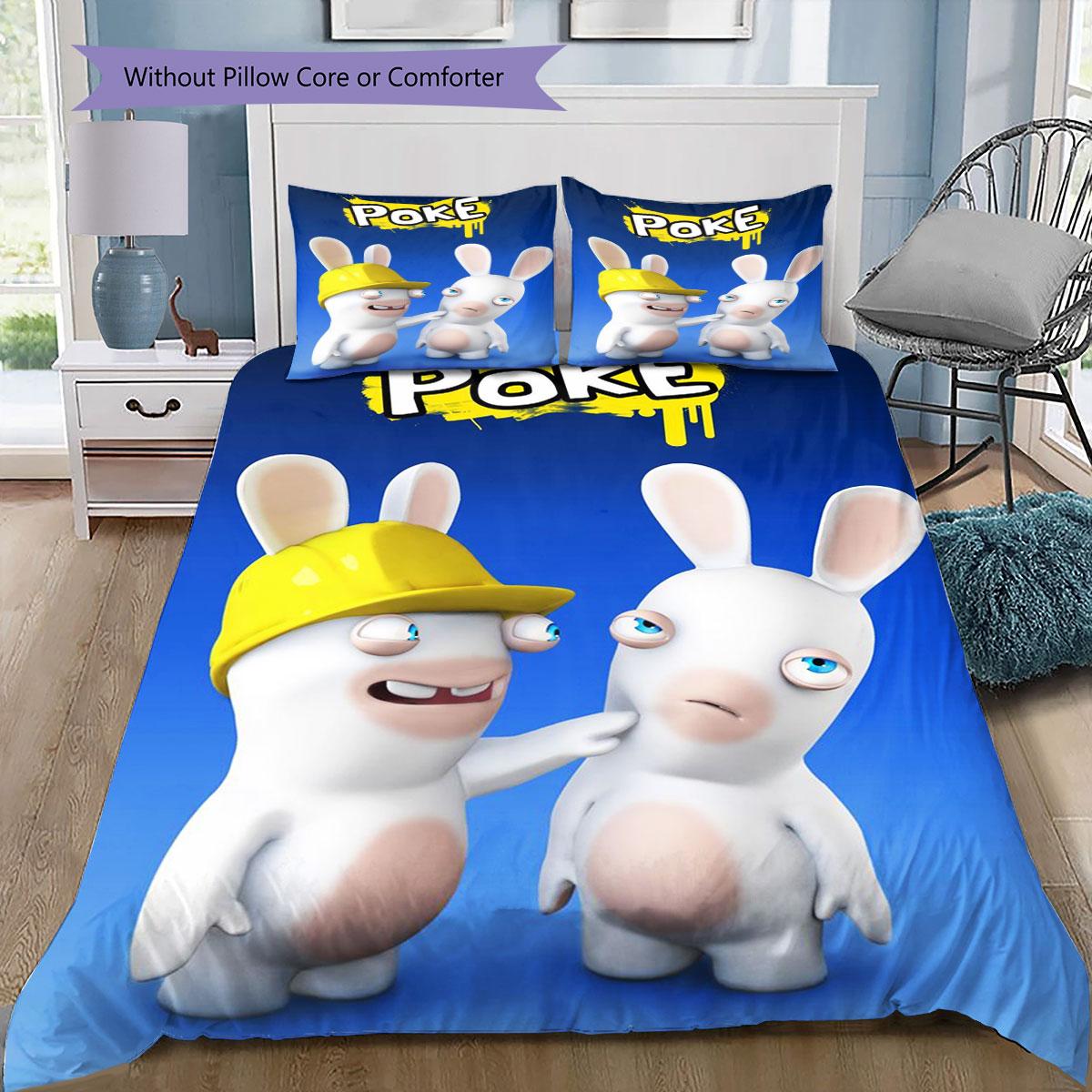 Raving Rabbids Duvet Cover Set Pillowcases