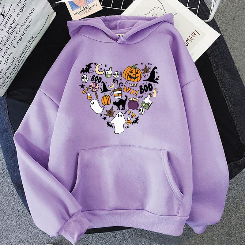 Halloween O-neck Hoodie Unisex Fashion