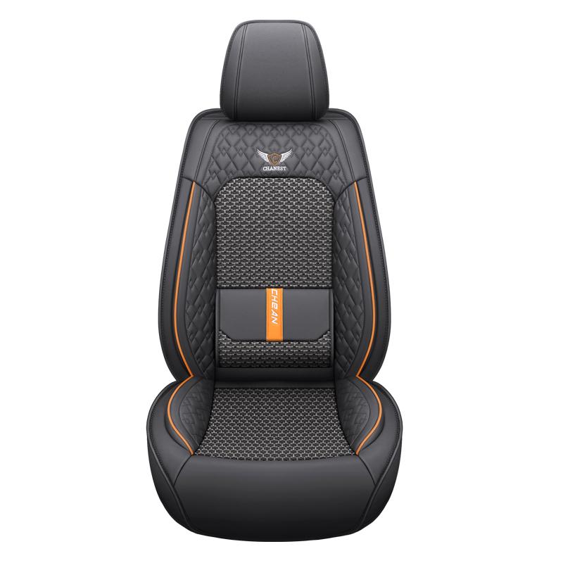 Fashion Universal PU Leather Breathable Car Seat Covers Four Season Universal Fit Most Car SUV Car Accessories