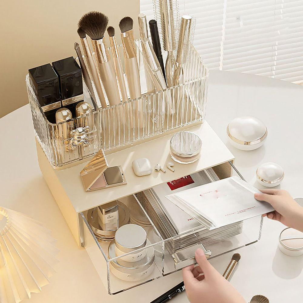 

Drawer Pen Holder Multifunctional Makeup Organizer Convenient Storage Box Stationery