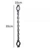 Festival Plays Costume Halloween Prop Handcuffs Cosplay Toy Anklets Black Plastic Shackle Chain Halloween Play Accessories