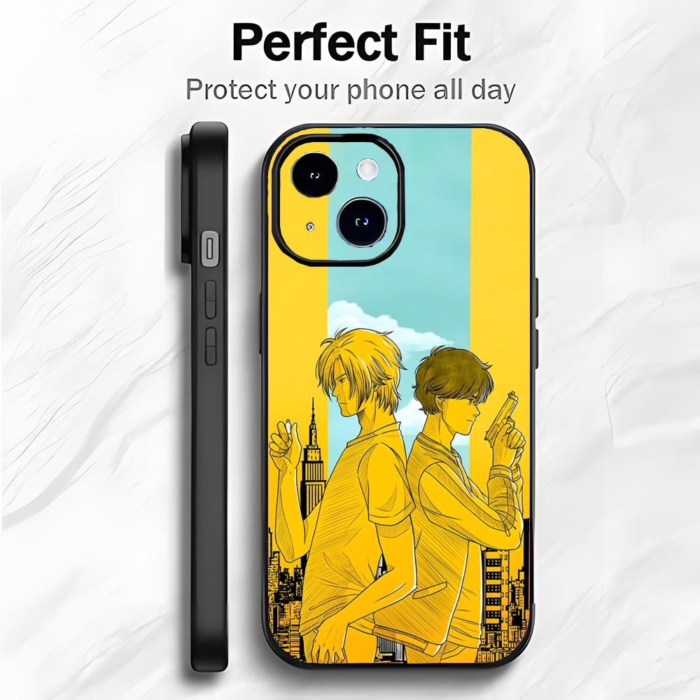Emotional Dark Anime B-Banana Fish Phone Case Phone Case Soft Packaging Lightweight For iPhone17 16 15 14 13ProMax