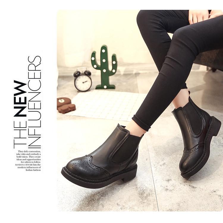 Botines impermeables Zapatos de mujer Primavera Invierno Fur Moda Punta  redonda Botas de cuero Zapatos de mujer comprar a buen precio — entrega  gratuita, reseñas reales con fotos — Joom