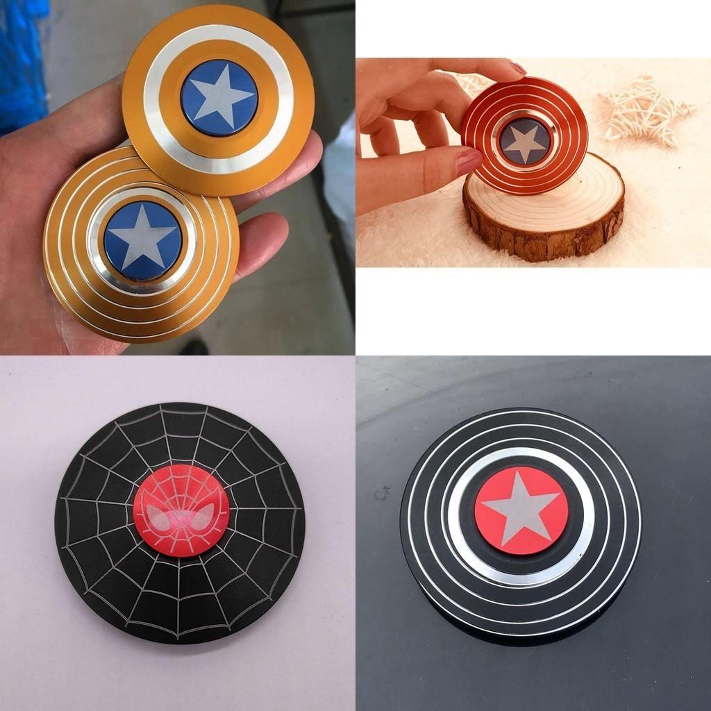 Lebhaft gefärbter Captain America Fidget Spinner mit Hochgeschwindigkeitsrotation zur Stressreduzierung