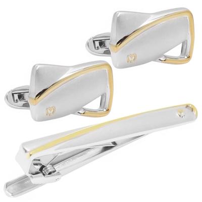 Mila Schon Gold Line Sada manžetových knoflíčků a spony na kravatu (msc10347st)