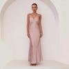 Damenkleid Einfarbig V-Ausschnitt Schlank Sexy Kleid