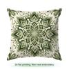 1pcs Green Flowers Cushions Pillowcase Polyester Cushion Cover Throw Pillow Pillowcover Home Car Sofa Decor