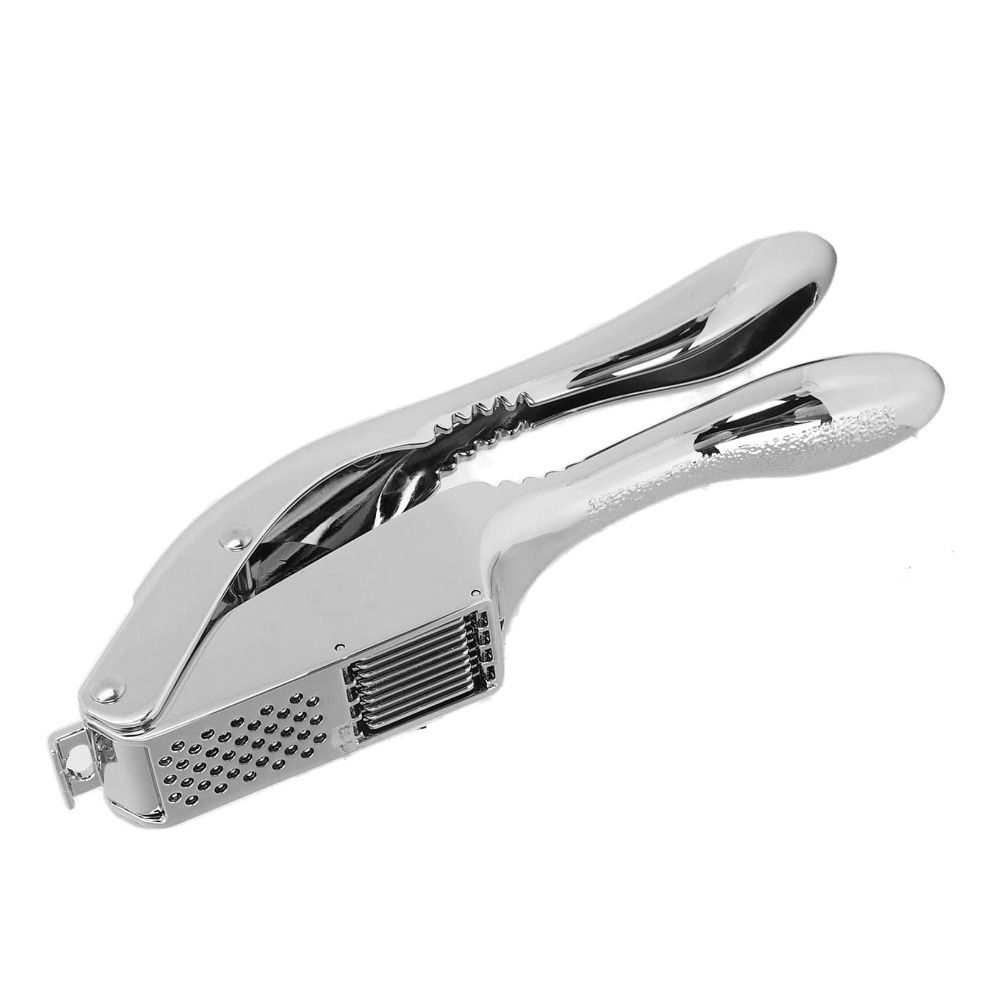 Presse-ail professionnel 2 en 1 Alliage d'aluminium Manuel Trancheur d'ail Poignée Confortable Économiseur d'effort Broyeur d'ail Gingembre