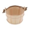 Balde de sauna 6L SPA Acessório para sala de vapor Barril de madeira de alta capacidade para chuveiro Piscina