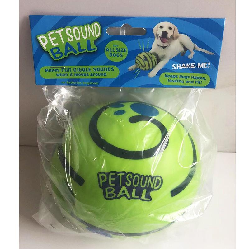 Pet Play Giggle Ball Indoor Outdoor Rollbewegung Haustier-Trainingsbedarf Großhandel Hundequietschspielzeug Interaktives Spielzeug für Hunde