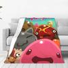 Slime Rancher Cartoon Spiel Decken Anime Niedlich Plüsch Neuheit Weiche Überwurfdecke für Bettwäsche Wohnzimmer Dekoration Büro