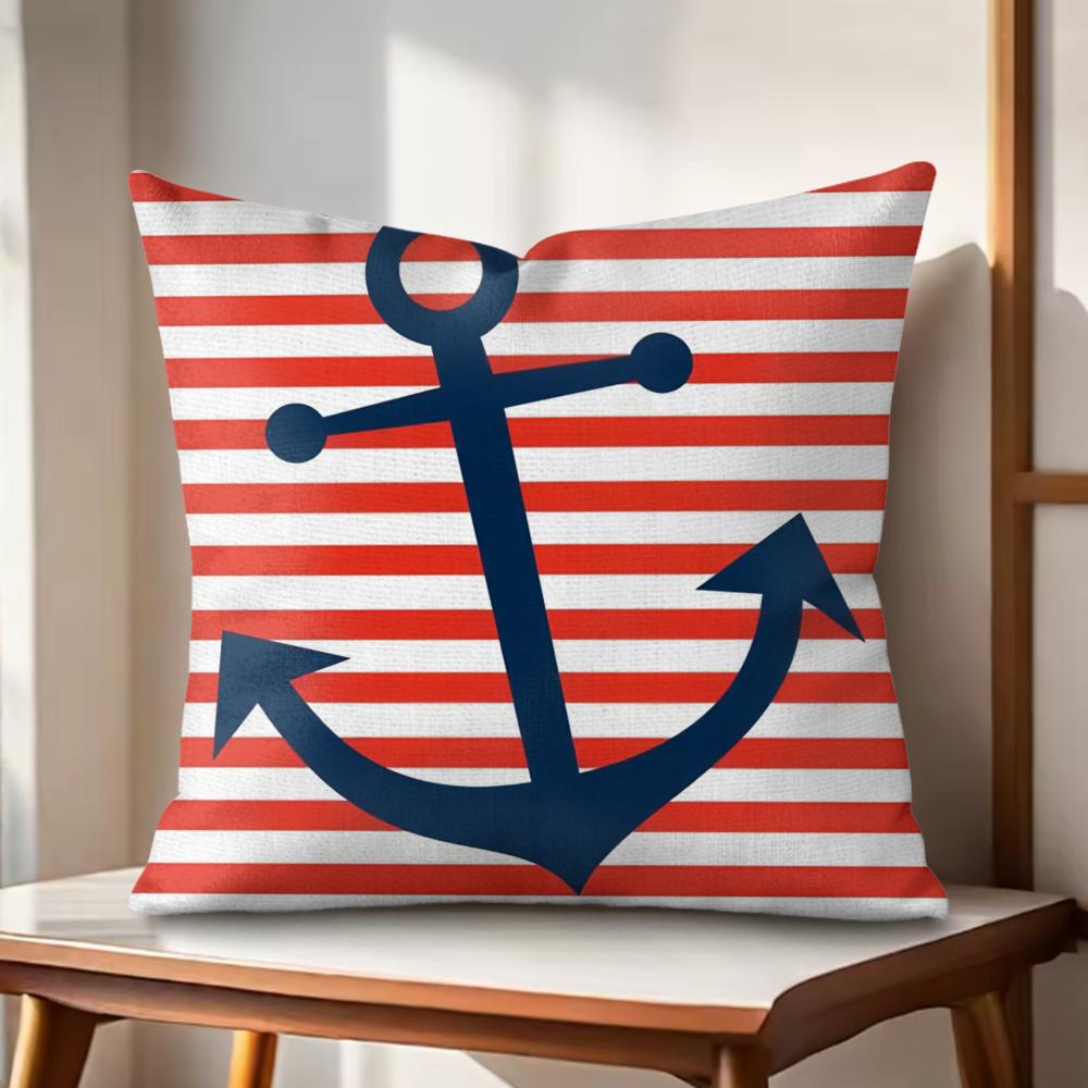 

Oocean sailor Cushion Cover Natural Linen Organic Fabric DoubleSided Printing Couch Pillow Covers Home Decor 30x30cm