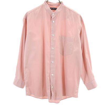 Made In Japan Long Sleeve Band Collar Shirt 1 Pink Men's Used
