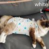 Adjustable Cat Recovery Suit Breathable Post Surgery Wear for Weaning Medicine Feeding Anti-Licking 