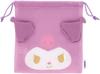 Skater Mesh Drawstring Pouch, Fully Washable, Breathable, Sanrio Kuromi ZKM1-A