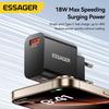 Essager 18W QC3.0 USB A Ladegerät USB Quick Charge 3.0 Schnell-Wandladegerät für Samsung S24 Huawei Xiaomi iPhone Handy-Ladegerät