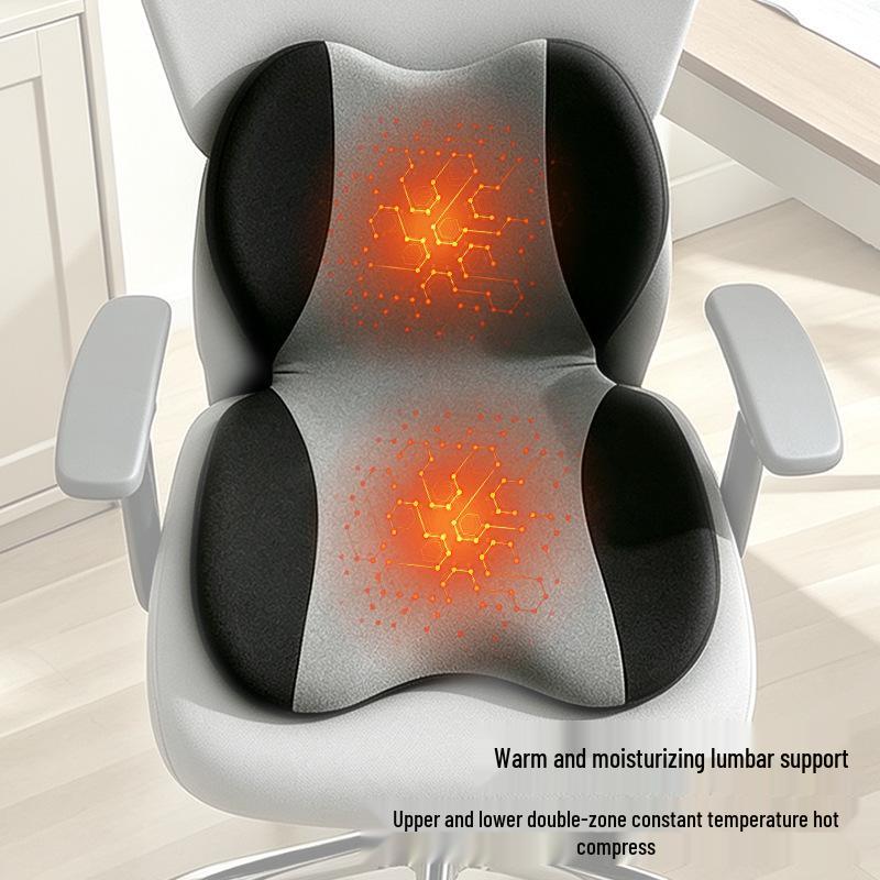 Heated Vibrating Massage Seat Cushion for Car and Home