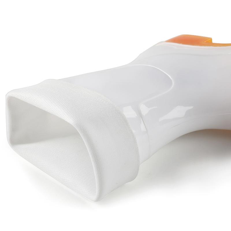 Food hygiene medium tube rain shoes women's white PVC rain boots medium help waterproof shoes