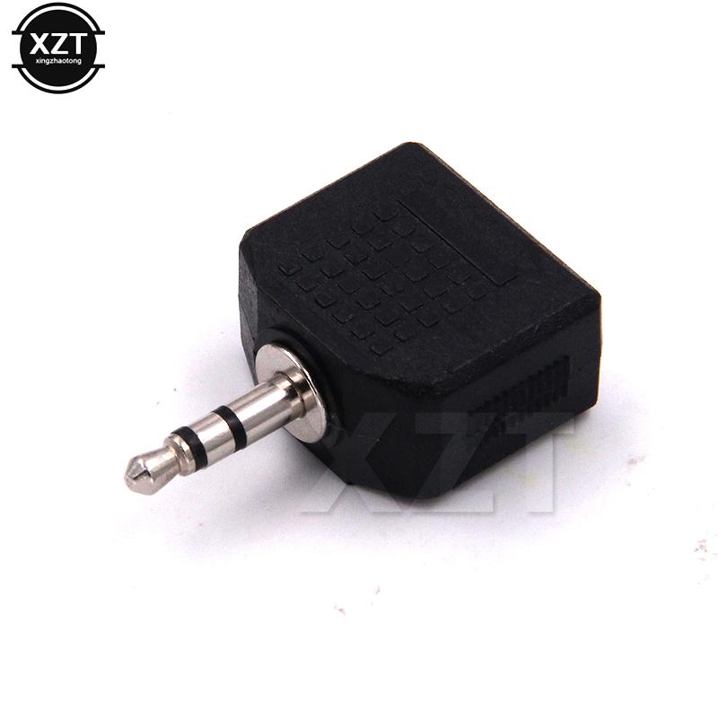 Mini Stereo 3.5mm Audio Jack Male To Dual 3.5mm Female Double Earphone Headphone Y Splitter Adapter Plug MP3 Phone DIY ConverterGood Product