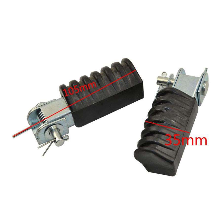 2Pcs Dirt Pit Bike Footrest Foot Rest Pedal Pegs For Yamaha Pw50 Pw80 Y-Zinger