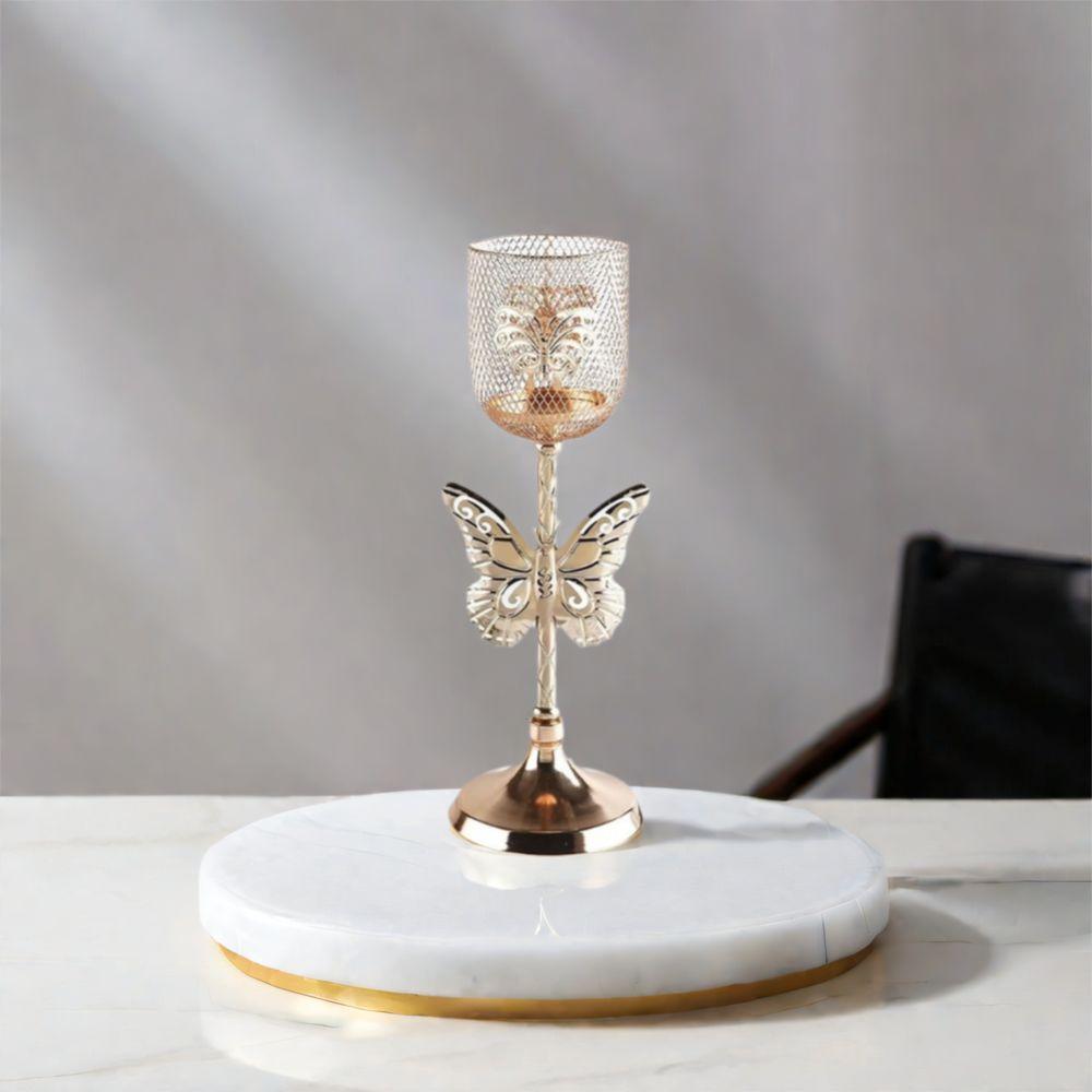 Ornaments Roman Column Candlestick Non-slip Vintage Candle Stand  Dining Table