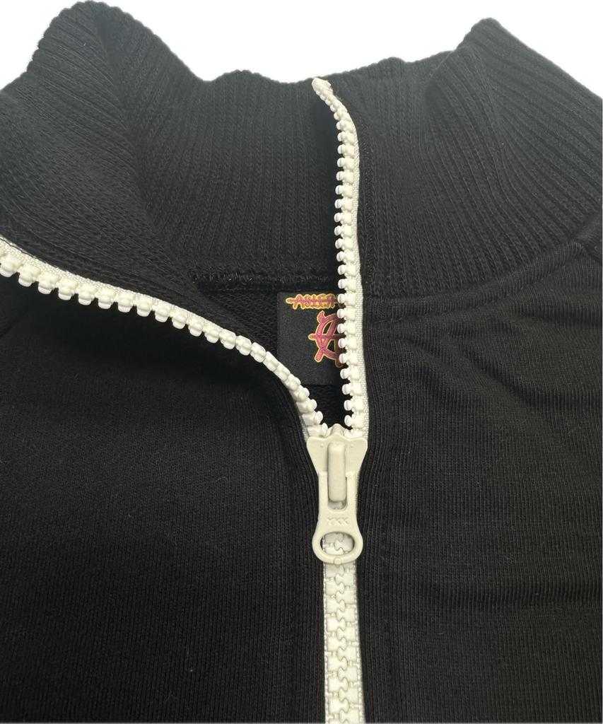Astrwrld Crop Track Zip-Up Jacket (Black)