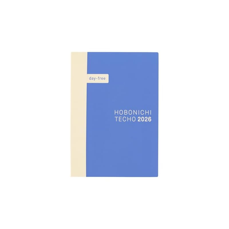 Hobonichi Techo 2026 Day-Free [A6/Monthly + Notebook/January/Monday Start]