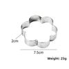 Flower Shaped Tart Ring Perforated Design Mousse Cake Ring Versatile Cookie Cutter Mold  For Baking