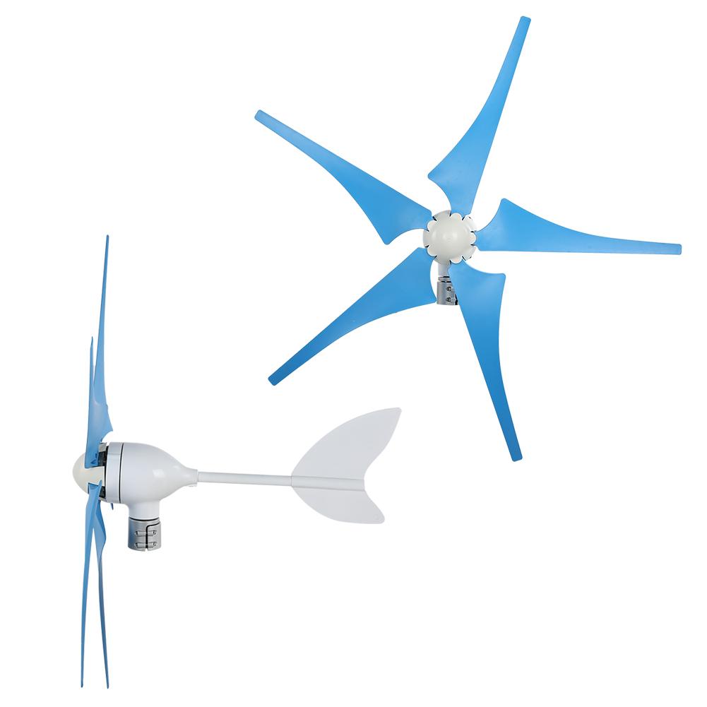 Kit Generatore Eolico 5 Pale con Controller Potenza per Lampioni Stradali NE?400S6 400W CC24V