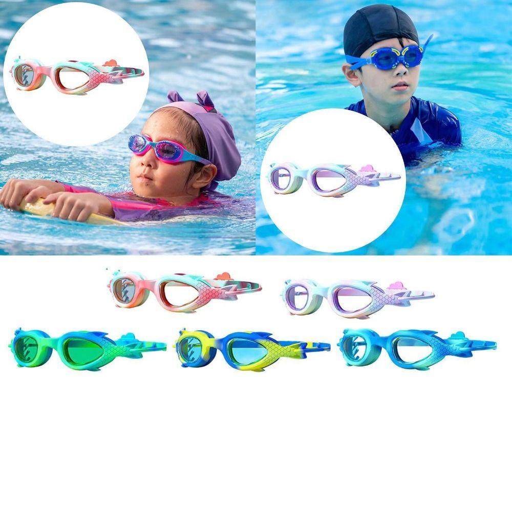 Anti Fog Swimming Goggles Waterproof Swim Cap Goggles Set Training Goggles  Children Swimming